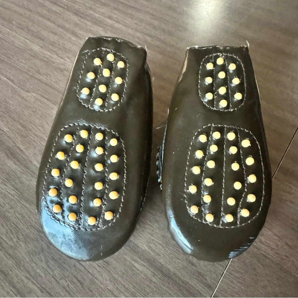 Trumpfit Infant‎ Baby Brown Patent Moccasins Shoes Loafers Size 0-6 Months